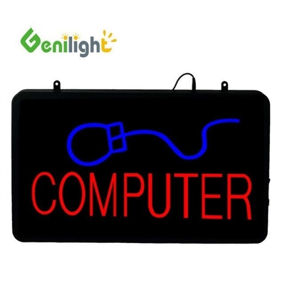 56*33cm RGB Panel Größe Genilight Indoor LED Offene Lichtschild für den Internetzugang Shop