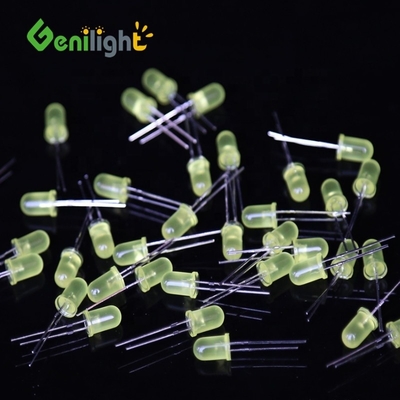 5 mm gelbe Kerzenlichtflimmerende Dioden mit leuchtend flimmerendem LED-Lichtpaket / Gehäuse