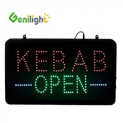 Leistungsnachweis ABS Open-Mold BURGERS KEBABS LED-Schild für individuelle Größe und Farbe
