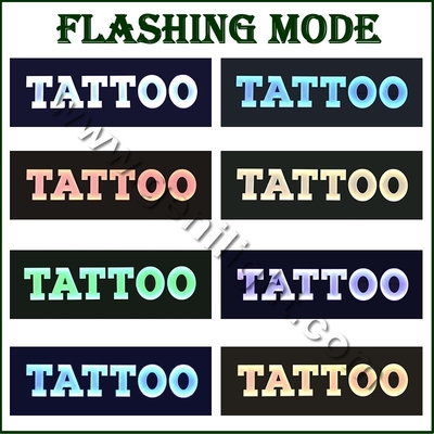 LED Tattoo Piercing Neon Offener Schild mit Design Rechteck Form und Epoxidharz Material