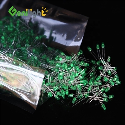 Festleuchtdiode mit LED GREEN F3 LEDs Diode mit maximaler Umspannung von 5 V