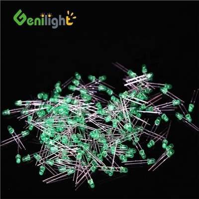 Festleuchtdiode mit LED GREEN F3 LEDs Diode mit maximaler Umspannung von 5 V