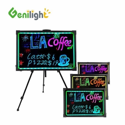 Gute Windschutzfähigkeit Blinkende Fernbedienung Beleuchtete Löschbare Neon-LED-Nachrichtenspeicher Schreibtafel
