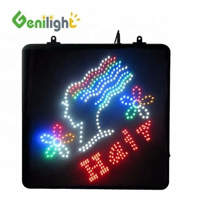 Genilight Indoor LED Schönheitssalon Schild Energieeinsparung Verfolgung und Bewegung Funktion 56*33cm