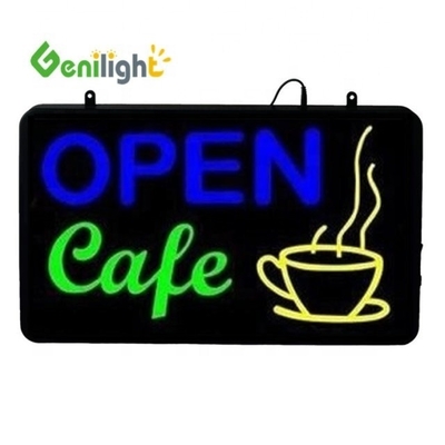 Effiziente Werbung für Ihr Café-Catering-Geschäft mit OPEN Neonbrett und Animation