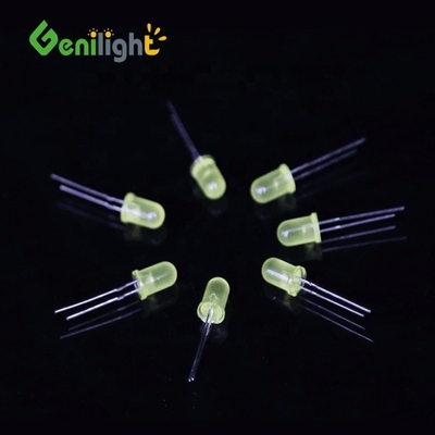 5 mm Gelbe Kerzenlicht Flikkerdioden Helle LED-Licht mit Max. Umkehrstrom 50uA