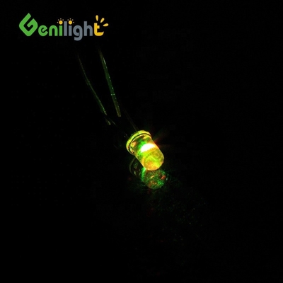 5 mm Gelbe Kerzenlicht Flikkerdioden Helle LED-Licht mit Max. Umkehrstrom 50uA