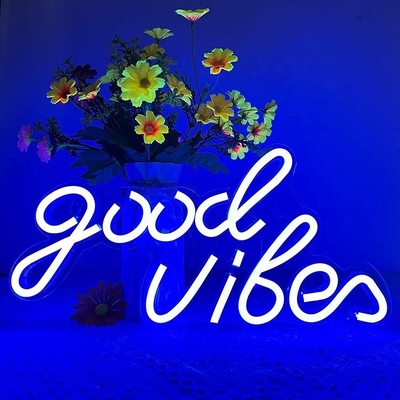 Energieverbrauch 0 Gute Vibrationen Neon-Schild LED Neon-Leuchten für Schlafzimmer 16,1 x 8,3 Zoll