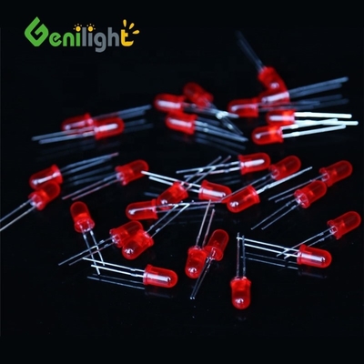 F5 5mm LED-Glühlampe Emissionsdiode Weiß Grün Rot Blau Gelb Zwei-Pin