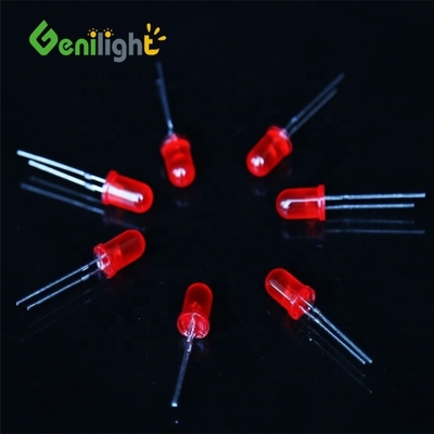 F5 5mm LED-Glühlampe Emissionsdiode Weiß Grün Rot Blau Gelb Zwei-Pin