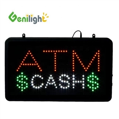 Genilight 22 * 13 Zoll Super Helligkeit LED Check Bargeld Brief Neon offenes Schild für Innenräume
