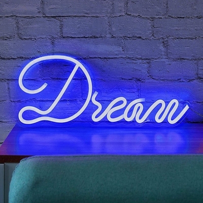 Acryl-Panel rosa LED Neonlicht USB-betriebenes Traum Neon-Schild für Schlafzimmer oder Hochzeit