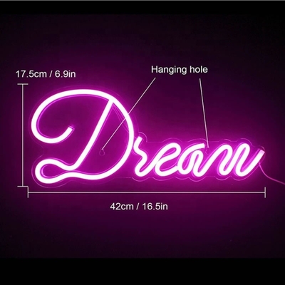 Verstümmelbare LED-Leuchten Kunst Neon Dekor für Geburtstag Weihnachten Hochzeit Spielzimmer Spannung 5V Stromverbrauch 1
