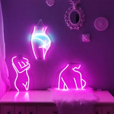 angepasste Lady Neon Schild mit Acryl-Rücklage rosa Silikon LEDs Lebensdauer 50000 Stunden