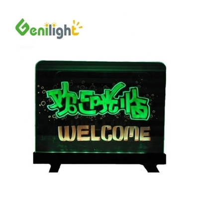 Rechteck Typ 60*40cm Acrylplatte RGB Magic LED Schreibschild mit Windschutz