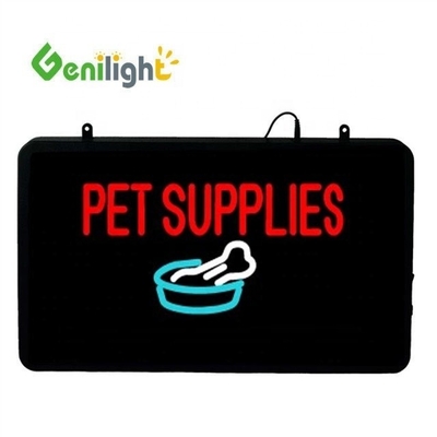 Customized 22*13 Zoll LED Neon Schild für PET-Versorgung Business Display von Genilight