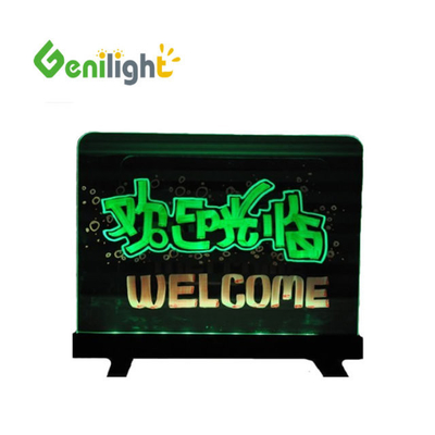 Rechteck-Funktion Ultra-dünne LED-Schreibtafel von Genilight mit 12 Twinkle-Typen