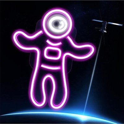 Stromverbrauch 1 Astronaut Neonlicht Projektor Weltraum Led-Schilder für Schlafzimmer Wanddekoration