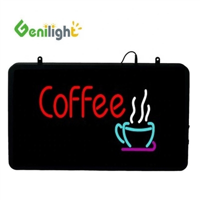 Safe Voltage LED Kaffee Donuts Shop Sign Genilight Innenraum 22*13 Zoll mit SDK Funktion