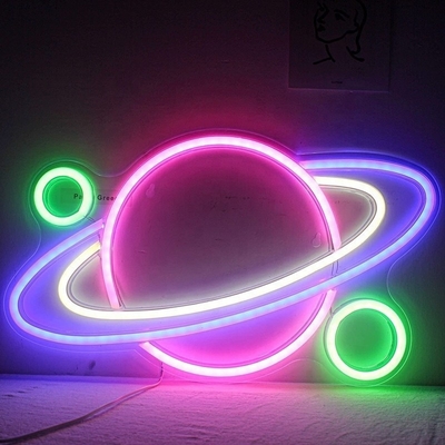 Verwandeln Sie Ihr Zimmer in einen kühlen und modischen Raum mit unserem Planet Neon Sign LED-Licht