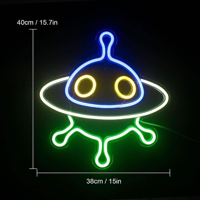 Acrylschiff Neon-Schilder für Wanddekoration und UFO LED Nachtlicht