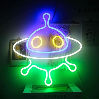 Acrylschiff Neon-Schilder für Wanddekoration und UFO LED Nachtlicht