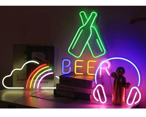 Acrylschiff Neon-Schilder für Wanddekoration und UFO LED Nachtlicht