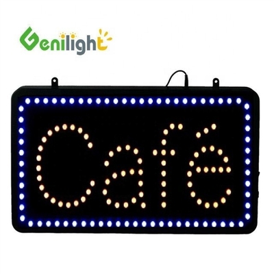 Genilight Indoor 22*13 Zoll LED Cafe Offener Schild mit Stromsparung und SDK-Funktion