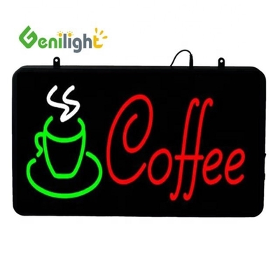 Genilight Indoor 22*13 Zoll LED Cafe Offener Schild mit Stromsparung und SDK-Funktion