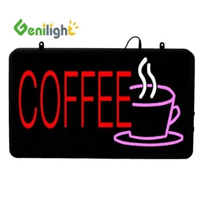 Genilight Indoor 22*13 Zoll LED Cafe Offener Schild mit Stromsparung und SDK-Funktion