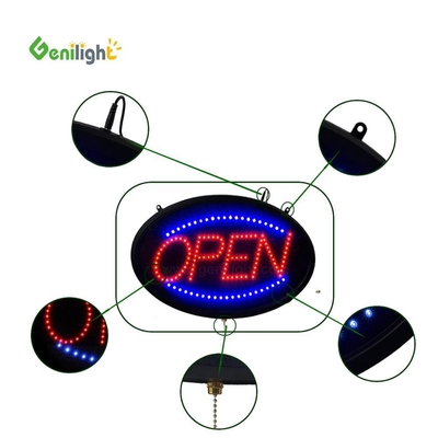 ODM Custom Oval Led OPEN Licht Neon Schild mit hoher Auflösung