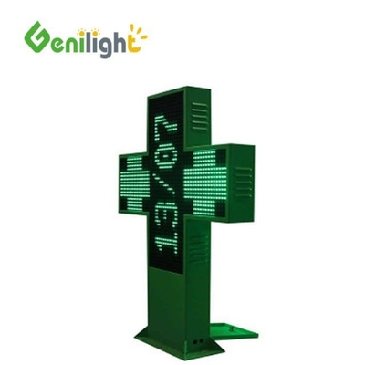 1G-Pixel-Konfiguration Benutzerdefinierte Größe Vollfarbe Apotheke LED-Kreuzschild mit RGB