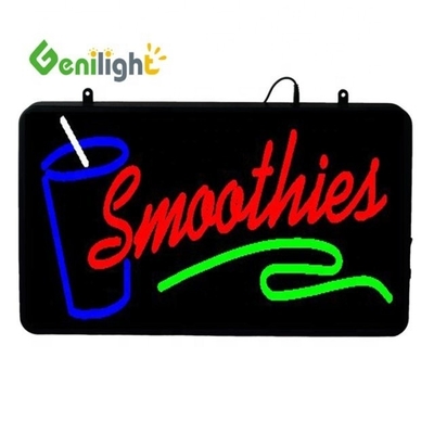 Indoor RGB Custom Super Light LED Letter Ba Ba Tee Offenes Neonschild für Saftgeschäft Energie