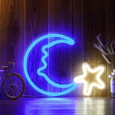 LED-Mondstern-Neonlicht für Festivaldekorationen Lebensdauer 50000 Stunden Stromverbrauch 1