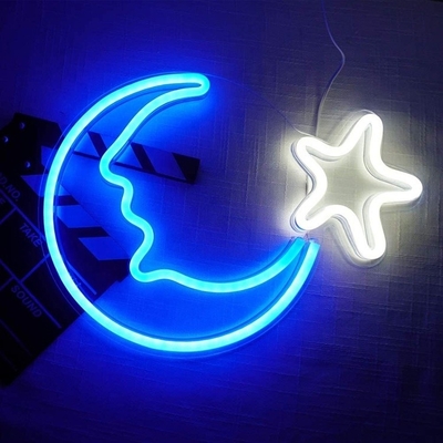 LED-Mondstern-Neonlicht für Festivaldekorationen Lebensdauer 50000 Stunden Stromverbrauch 1