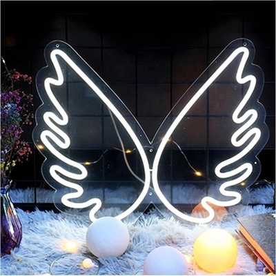45*34cm Angel Wing Neon Zeichen für Wanddekoration in Mädchen Schlafzimmer Kinderzimmer Hochzeit Energie