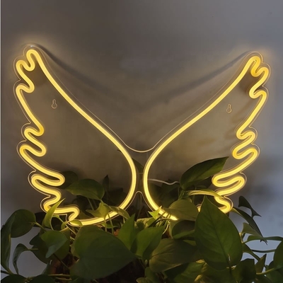 45*34cm Angel Wing Neon Zeichen für Wanddekoration in Mädchen Schlafzimmer Kinderzimmer Hochzeit Energie