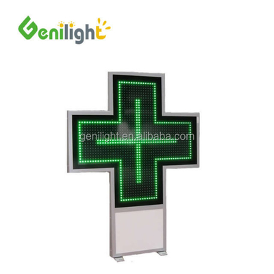 Outdoor Grüne LED Apotheke Schild P10 P16 P20 P25 RF WIFI 1024*1024mm Helligkeit ≥6000CD