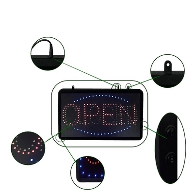 Superhell offene geschlossene animierte blinkende LED-Fensterschild mit und PCB Front Board