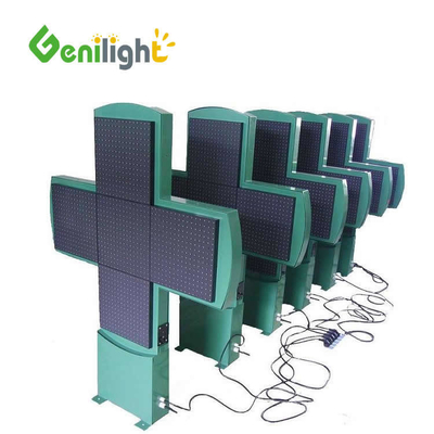 Grafik-Display-Funktion RGB Grün LED PHARMACY CROSS für die Anziehung der Kunden