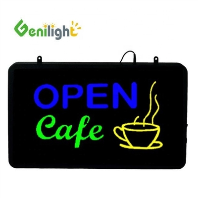 ABS-Open-Mold Outframe LED-Café-Beleuchtung Werbe-Neon-Schild mit Acryl-Vorplatte