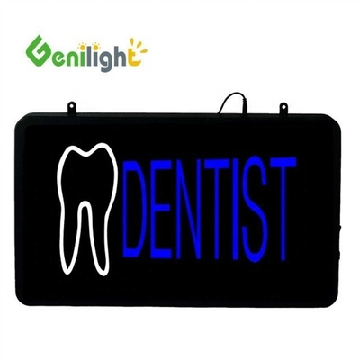 ABS-Open-Mold Genilight Oval 58*36cm LED Neon offenes Schild mit Zahn Logo