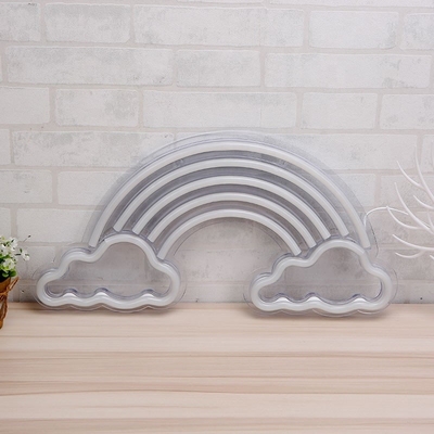 Neon-Regenbogenlicht LED Wanddekor Kunstschild für Zuhause Schlafzimmer Wohnzimmer Büro 5V Spannung