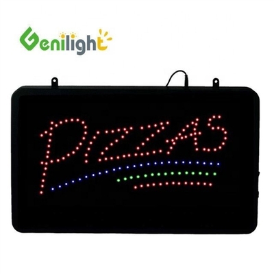 Kontrastverhältnis Funktion SDK LED Offene Pizza-Ladenfenster Hängendes Geschäftsschild Blinkende Farbe