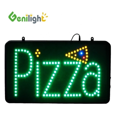 Kontrastverhältnis Funktion SDK LED Offene Pizza-Ladenfenster Hängendes Geschäftsschild Blinkende Farbe