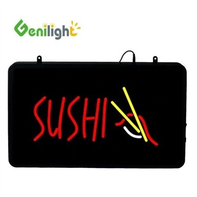 53*45cm Custom LED Neon Öffnen für Fischerei Werkzeug Shop ABS Outframe und Animation Display Funktion