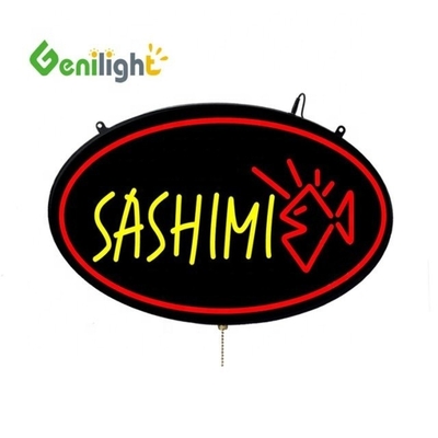 53*45cm Custom LED Neon Öffnen für Fischerei Werkzeug Shop ABS Outframe und Animation Display Funktion