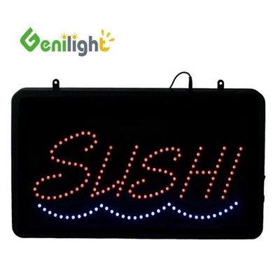 53*45cm Custom LED Neon Öffnen für Fischerei Werkzeug Shop ABS Outframe und Animation Display Funktion
