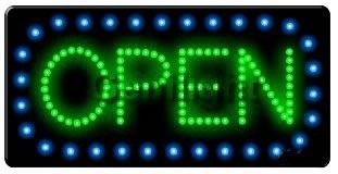 Innenräumliche LED-Open-Sign-Panel Größe 56*33 CE/Rohs-Zertifikat Stromversorgung und Hängekette