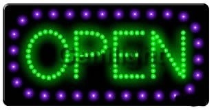 Innenräumliche LED-Open-Sign-Panel Größe 56*33 CE/Rohs-Zertifikat Stromversorgung und Hängekette